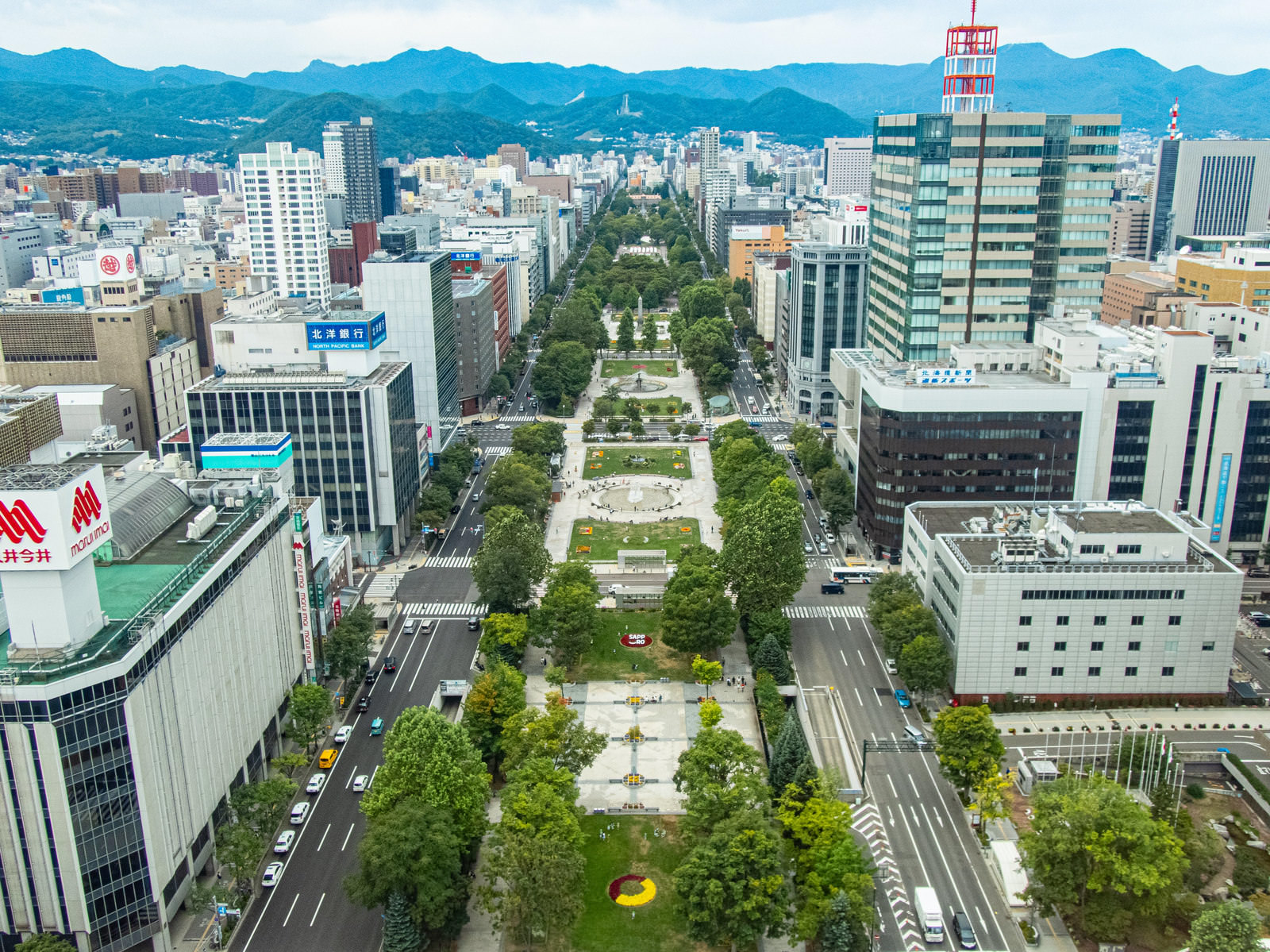 札幌市内 大通公園の風景